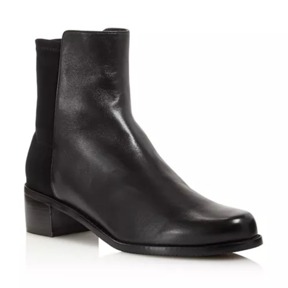 Stuart Weitzman Easy On Reserve Black Leather Chelsea Boots – Size 6 - Picture 1 of 8